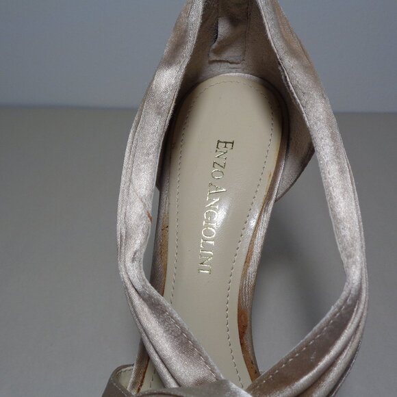 Enzo Angiolini Size 8.5 M / SLENDOR  / Satin / Heeled Sandals New Women's Shoes - Picture 14 of 16